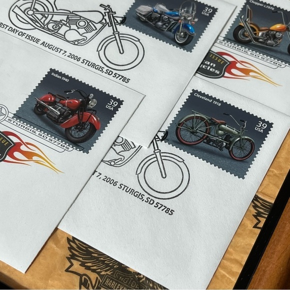 Framed Stamps 2006 Sturgis SD First Day of Issue American Motorcycle Harley‎ NEW - Picture 11 of 14